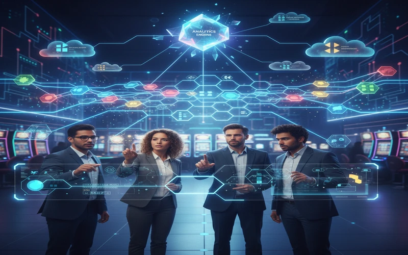 Casino data platform architecture with microservices and analytics